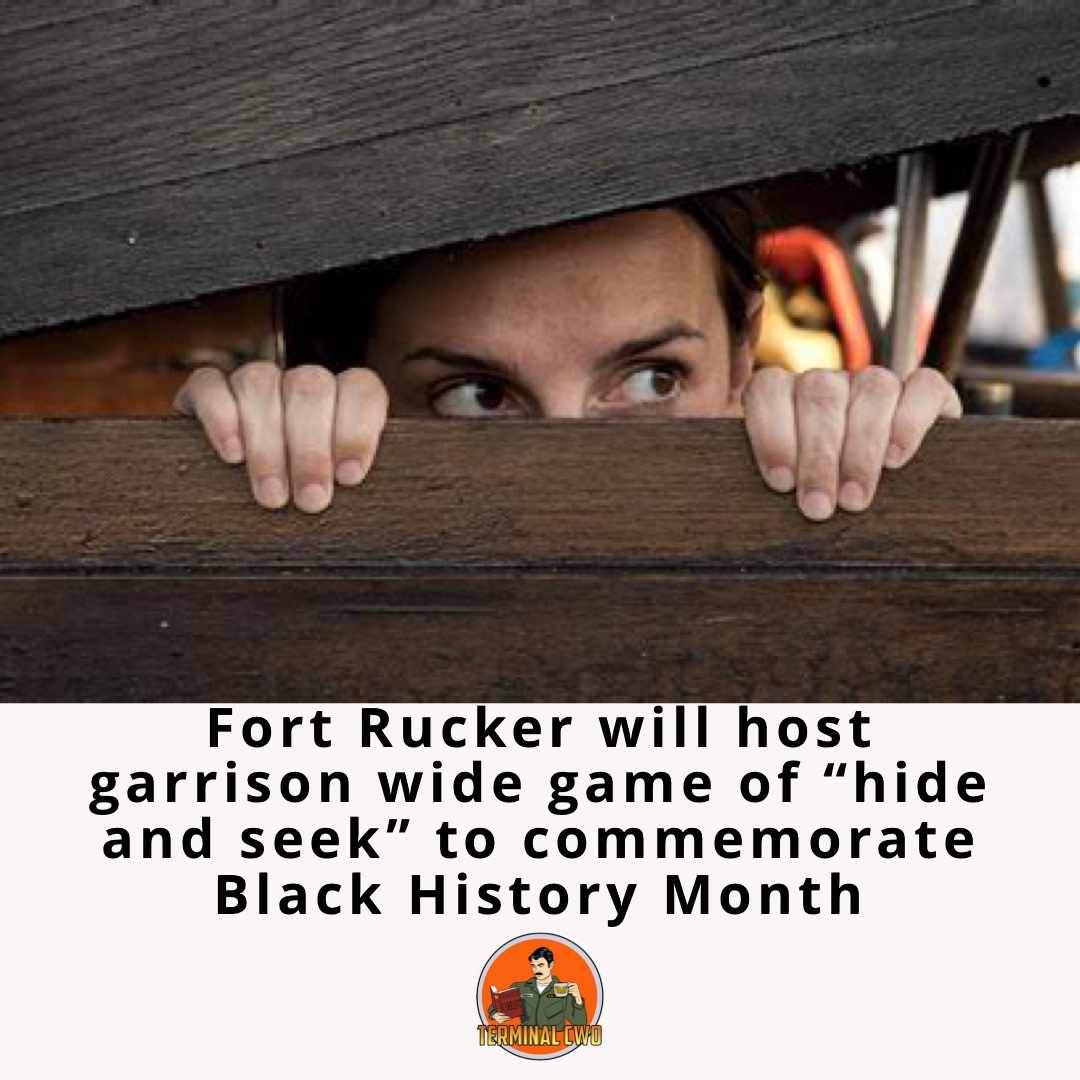 Hide and seek on fort rucker 1